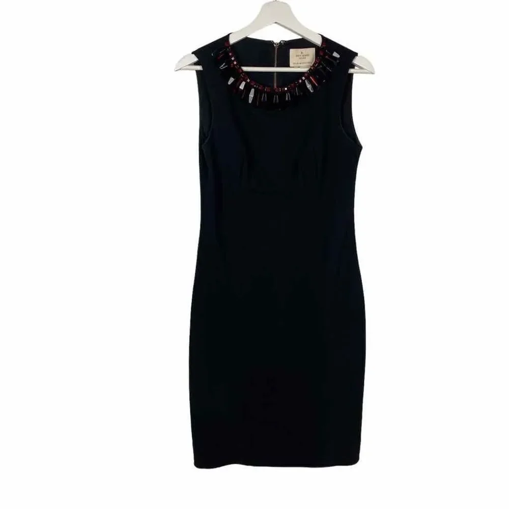 Kate Spade Diana Basic Geometry Black Dress size 6